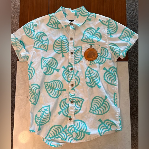 Animal Crossing: New Horizons Tom Nook Button-Up Shirt Cosplay Costume S - Picture 1 of 4